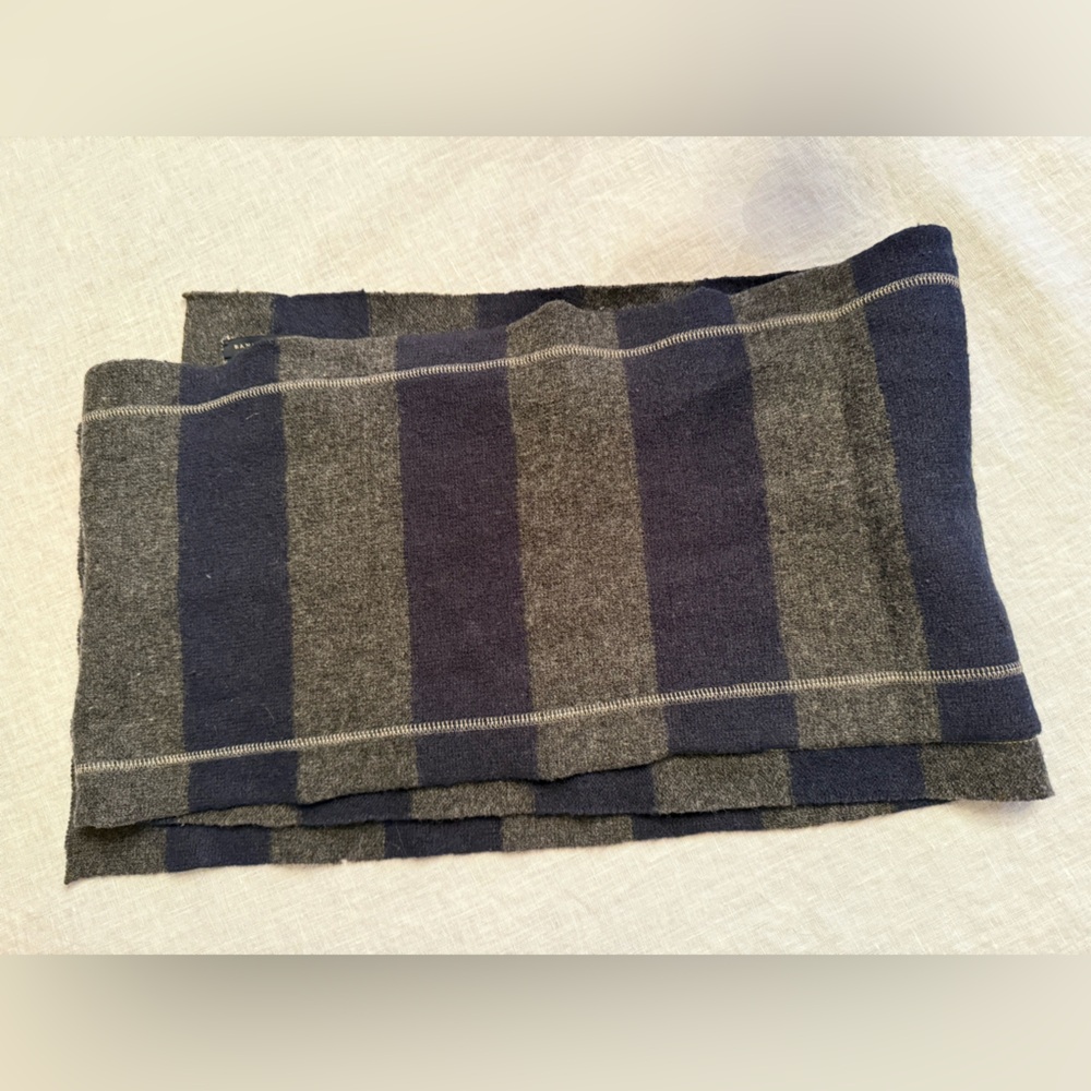 Banana Republic Wool Blend Scarf in Gray and Blue